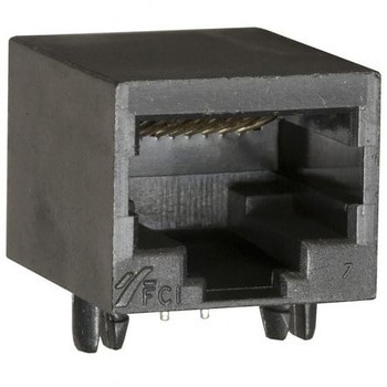 Amphenol FCI RJ45 モジュラーコネクタ， メス， RJ45コネクタ， スルーホール実装， Cat3， Cat5， 54602-908LF - AMPHENOL