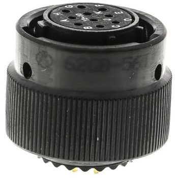 Amphenol Limited MIL規格丸型コネクタ 62GB， シリーズ， オス， 10極 62GB-56T12-10SN AMPHENOL