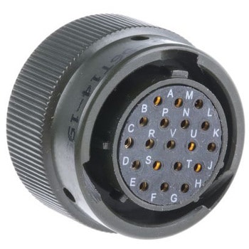 Amphenol Limited MIL規格丸型コネクタ 62GB， シリーズ， オス， 19極 62GB-56T14-19SN AMPHENOL