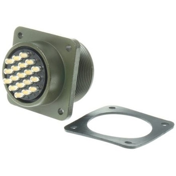 Amphenol Industrial MIL規格丸型コネクタ MS3102A， シリーズ， メス， 19極 MS3102A-22-14P AMPHENOL