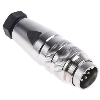 Amphenol Industrial DINプラグ 8極 オス ケーブルマウント AMPHENOL