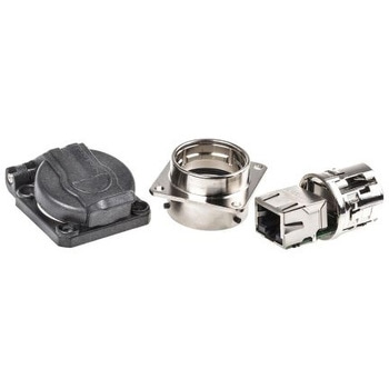 Amphenol Socapex RJ45 モジュラーコネクタ， メス， RJ45コネクタ， パネルマウント， Cat5e， RJF21NSCC AMPHENOL