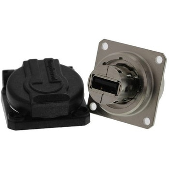 Amphenol USBコネクタ A タイプ， メス パネルマウント USBF 21 N SCC AMPHENOL