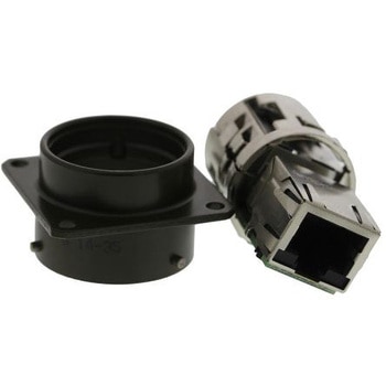 Amphenol Socapex RJ45 モジュラーコネクタ， メス， RJ45コネクタ， パネルマウント， Cat5e， RJF21G AMPHENOL