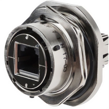 Amphenol Socapex RJ45 モジュラーコネクタ， メス， RJ45コネクタ， ジャムナット， Cat5e， RJF71N AMPHENOL