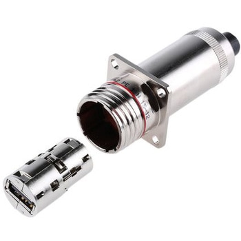 Amphenol Socapex USBコネクタ A タイプ， メス パネルマウント USBFTV2PE1N AMPHENOL
