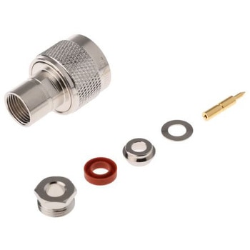 Amphenol RF 同軸コネクタ プラグ ケーブルマウント Nコネクタ， N1141A1-NT3G-1-50 AMPHENOL
