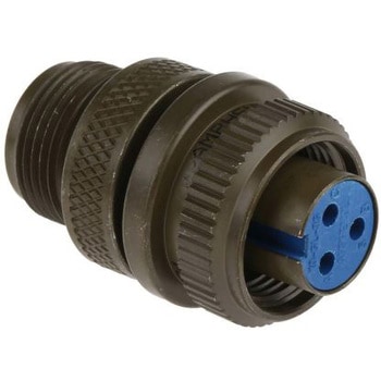 Amphenol Industrial MIL規格丸型コネクタ 97， シリーズ， オス， 3極 97-3106A-10SL-3S AMPHENOL