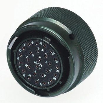 Amphenol Industrial MIL規格丸型コネクタ MS， シリーズ， メス， MS3102E14S-2P AMPHENOL