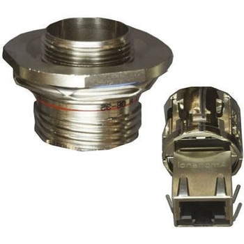 Amphenol RJ45 モジュラーコネクタ， メス， RJ45コネクタ， ジャムナット， Cat5e， RJFTV71N AMPHENOL