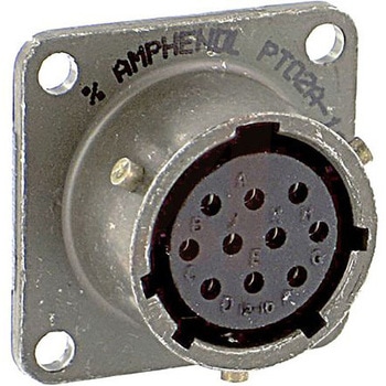 Amphenol Socapex MIL規格丸型コネクタ PT， シリーズ， メス， 10極 PT02A-12-10S AMPHENOL