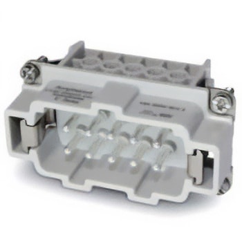 Amphenol Industrial ヘビーデューティパワーコネクタインサート Heavy Mate C146シリーズ オスインサート 10極 コネクタ C146 10A010 102 1 AMPHENOL