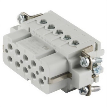 Amphenol Industrial ヘビーデューティパワーコネクタインサート Heavy Mate C146シリーズ メスインサート 10+PE極 コネクタ C146 10B010 002 4 AMPHENOL