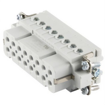 Amphenol Industrial ヘビーデューティパワーコネクタインサート Heavy Mate C146シリーズ メスインサート 16+PE極 コネクタ C146 10B016 002 4 AMPHENOL