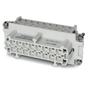Amphenol Industrial ヘビーデューティパワーコネクタインサート Heavy Mate C146シリーズ メスインサート 16+PE極 コネクタ C146 10B016 102 1 AMPHENOL