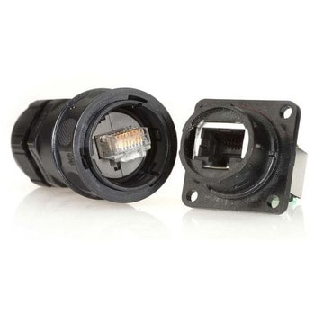 Amphenol Socapex RJ45 モジュラーコネクタ， オス， RJ45コネクタ， ケーブルマウント， Cat5e， RJF5446 AMPHENOL