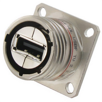 Amphenol Socapex USBコネクタ A タイプ， メス パネルマウント USBFTV21ZN AMPHENOL