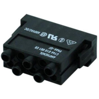 Amphenol Industrial ヘビーデューティ電源コネクタモジュール C146シリーズ オスモジュール 10極 Heavymate C146 C146 D10 001 E8 AMPHENOL