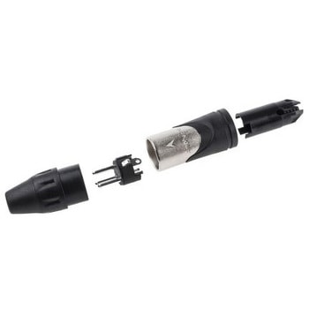 Amphenol XLRコネクタ オス 3極 ストレート ケーブルマウント AX3M 銀めっき - AMPHENOL