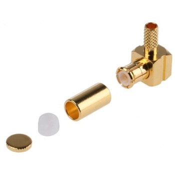 Amphenol RF 同軸コネクタ プラグ ケーブルマウント MCXコネクタ， MCX1112A1-3GT30G-5-50 AMPHENOL