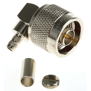 Amphenol RF 同軸コネクタ プラグ ケーブルマウント Nコネクタ， N1112B1-001-NT3G-1-50 AMPHENOL