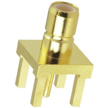 Amphenol RF 同軸コネクタ ジャック スルーホール実装 SMBコネクタ， SMB1251B1-3GT30G-50 AMPHENOL