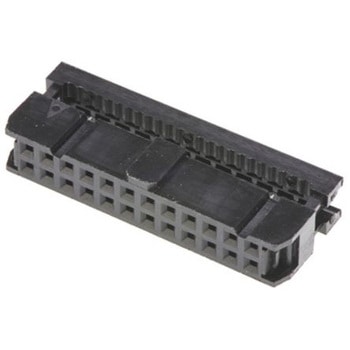 Amphenol IDCコネクタ 2.54mmピッチ 24極 2列 メス， T812シリーズ， T812124A100CEU AMPHENOL