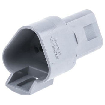 Amphenol 自動車用コネクタ 3極 メス 電源コネクタ， AT04-3P - AMPHENOL