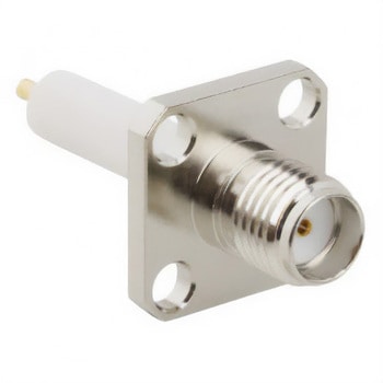 Amphenol 同軸コネクタ ジャック フランジマウント SMAコネクタ， 901-9887-RFX AMPHENOL