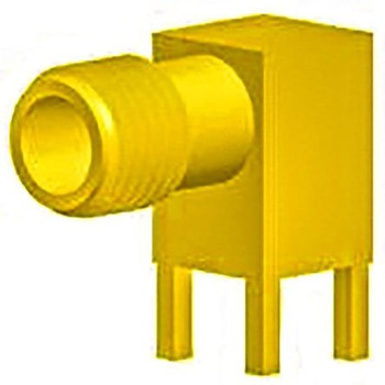 Amphenol 同軸コネクタ ジャック 基板取付 SMAコネクタ， 901-143-6RFX AMPHENOL