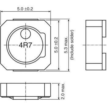 TDK 巻線インダクタ (面実装)， 10 μH， 1.5A， 5.3 x 5 x 2mm， VLCF5020T-100M1R1-1 - TDK