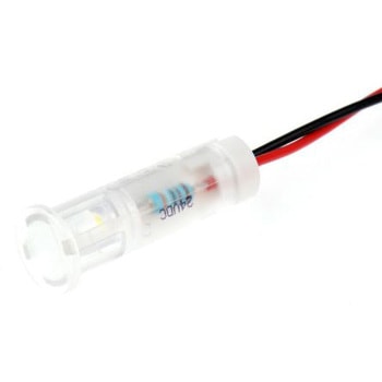 Apem パイロットランプ， 24V dc， 白， 実装ホールサイズ:8mm， QS83XXW24 APEM