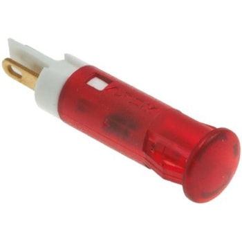 Apem パイロットランプ， 12V dc， 赤， 実装ホールサイズ:6mm， QS61XXR12 APEM