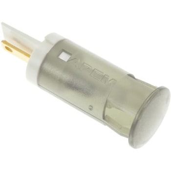 Apem パイロットランプ， 24V dc， 白， 実装ホールサイズ:12mm， QS121XXW24 APEM