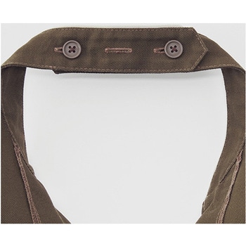 襟付き胸当てエプロン FACEMIX