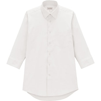 メンズレギュラーカラー七分袖シャツ FACEMIX