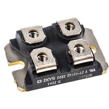 IXYS 整流ダイオード， 絶縁型， 90A， 1200V パネルマウント， 4-Pin SOT-227B シリコンジャンクション 1.87V IXYS