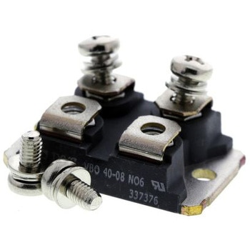 IXYS 整流用 ブリッジダイオード 単相 40A， 800V， 38.3 x 25.07 x 9.6mm， VBO40-08NO6 - IXYS