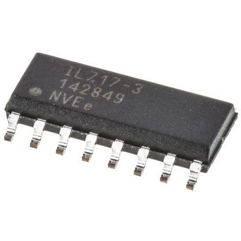 NVE デジタルアイソレーター 4チャンネル， 2.5 kVrms IL717-3E NVE