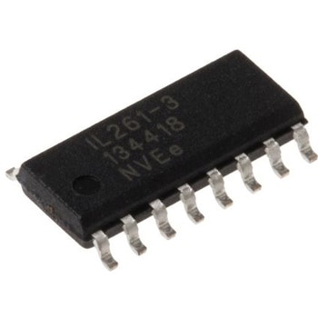 NVE デジタルアイソレーター 5チャンネル 110Mbps， 2500 Vrms， 16-Pin IL261-3E NVE