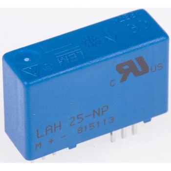 LEM 変流器 入力電流:25A 25:1 基板実装， LAH25-NP LEM