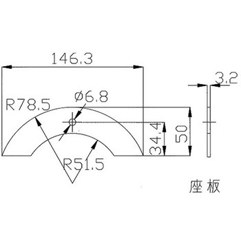 ロープ通し枠(下部無)アルミブロック下部段無用 3点セット/アルミブロック下部段無用(シルバー塗装品) 信和自動車工業