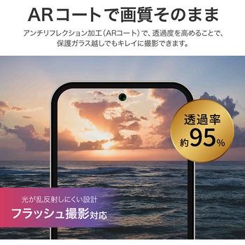 Galaxy A55 5G レンズ保護ガラスフィルム 「GLASS PREMIUM FILM」 レンズ一体型 超透明 高透過約95% LEPLUS NEXT