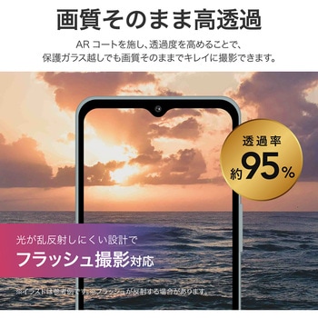 AQUOS wish4 レンズ保護ガラスフィルム 「GLASS PREMIUM FILM」 レンズ一体型 超透明 高透過約95% LEPLUS NEXT