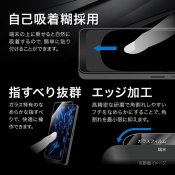 AQUOS wish4 ガラスフィルム 「GLASS PREMIUM FILM」全面保護 ブルーライトカット LEPLUS NEXT