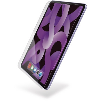 11インチ iPad Air (M2) 2024年用 ガラスフィルム 高透明 ガイドフレーム付 表面硬度10H 指紋防止 飛散防止 エレコム