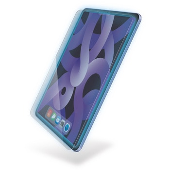 11インチ iPad Air (M2) 2024年用 ガラスフィルム 高透明 ブルーライトカット ガイドフレーム付 指紋防止 エレコム