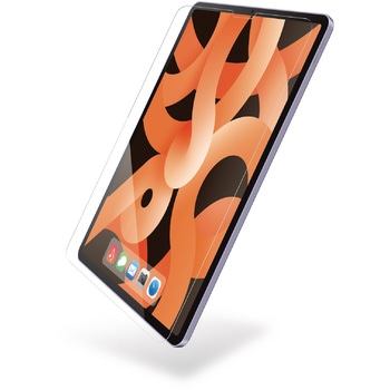13インチ iPad Air (M2) 2024年用 ガラスフィルム 超透明 ガイドフレーム付 表面硬度10H 指紋防止 飛散防止 エレコム