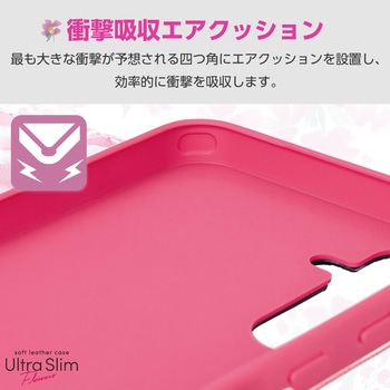 Galaxy A55 5G(SC-53E) ケース レザー 手帳型 マグネット フラップ 衝撃吸収 超軽量 薄型 UltraSlim エレコム