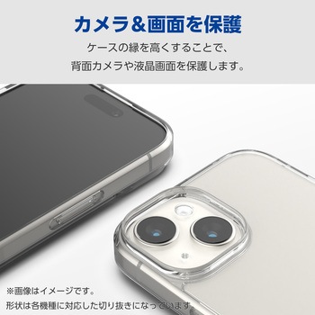 Galaxy A55 5G(SC-53E) ケース ハイブリッド カバー 衝撃吸収 ストラップホール付 エレコム